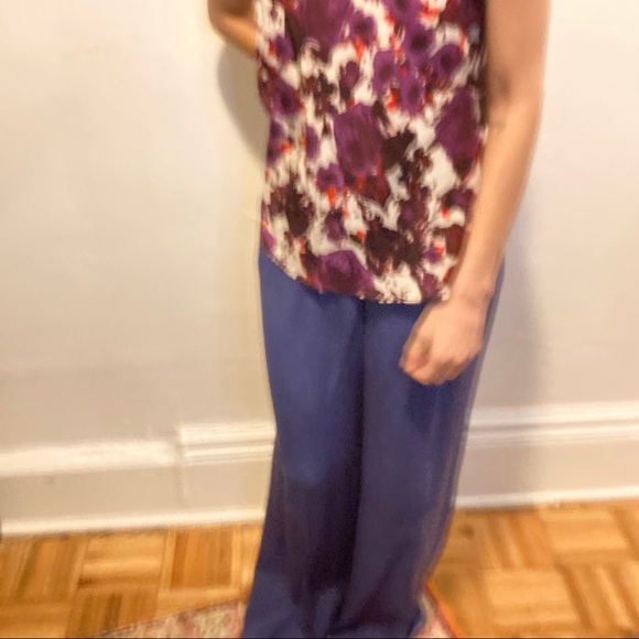 Escada Navy Blue Trouser Pants 42 - Picture 3 of 6